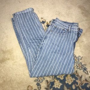 American Eagle Striped Boyfriend Jean